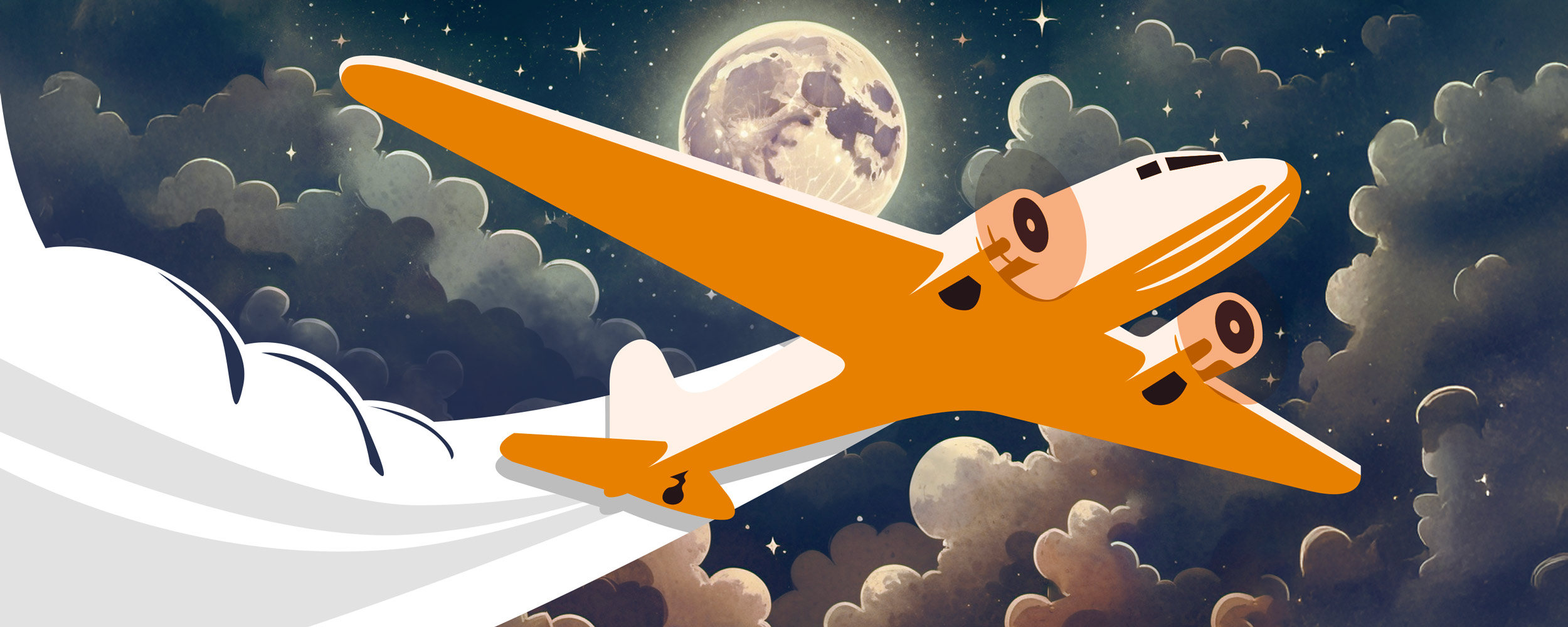 An illustration in the style of an old NASA posters with a space plane