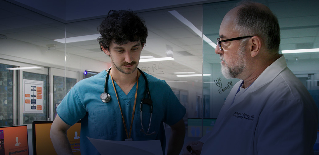 Portrait of Emergency Room Veteran Trains Next Generation of Doctors