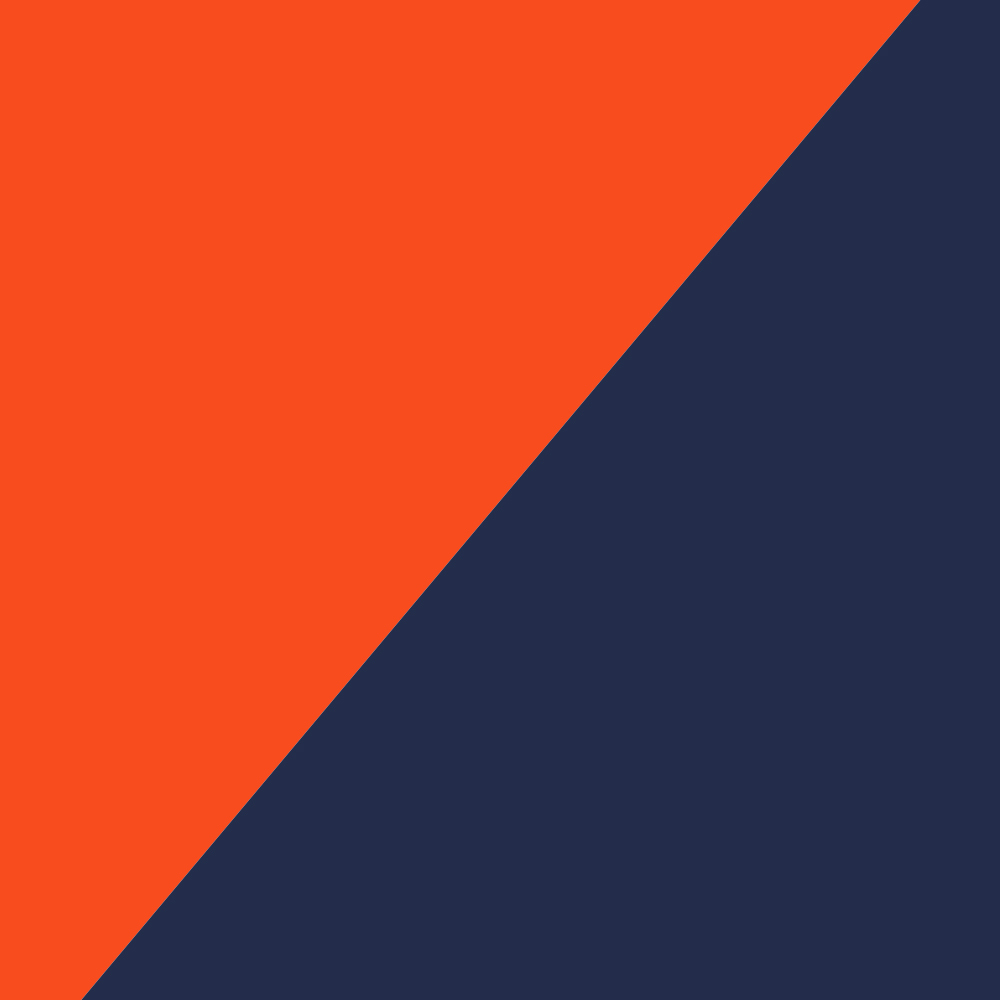 Swatches of Orange and Blue