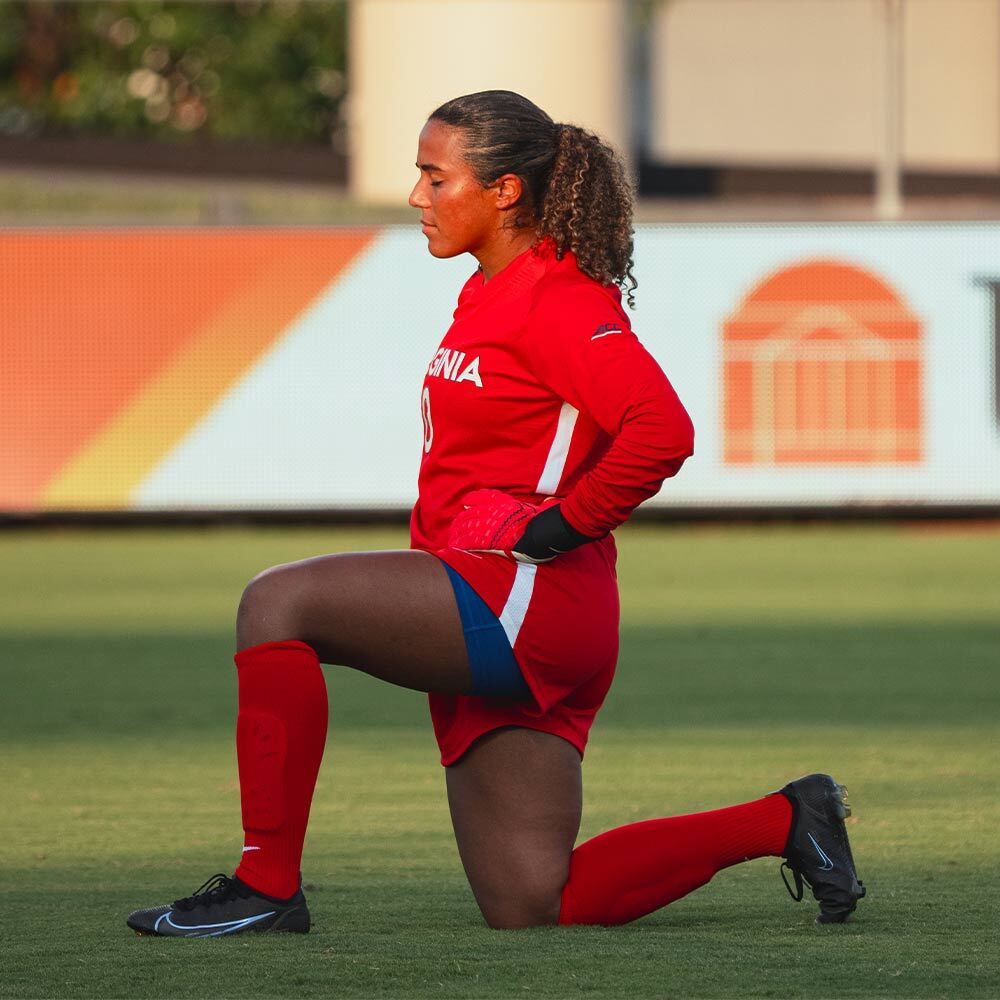 A UVA Women's Soccer player