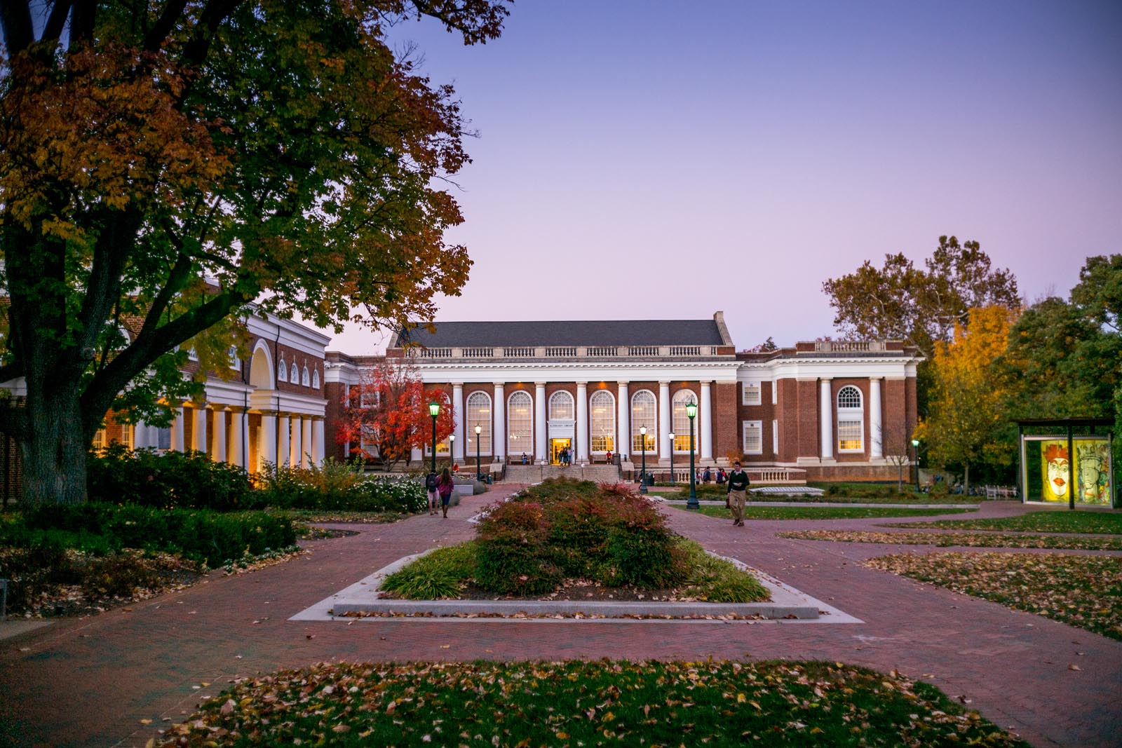 A portrait of UVA Shannon Library.
