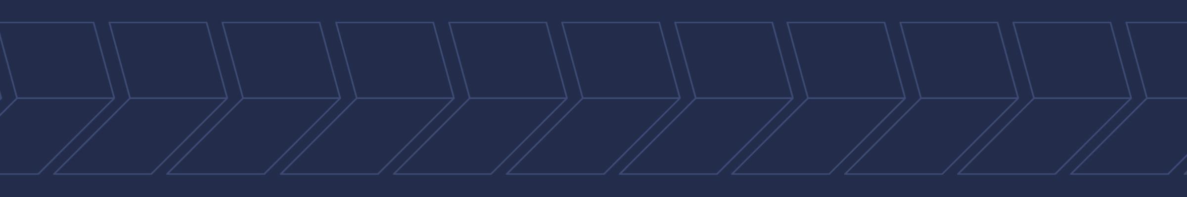 A portrait banner of a background color of UVA blue with a pattern of arrow.